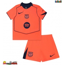 Camisa de Futebol Barcelona Equipamento Alternativo Infantil 2025-26 Manga Curta (+ Calças curtas)